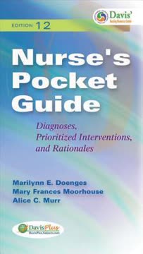 Nurse&#039;s Pocket Guide Summary