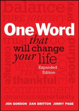 One Word That Will Change Your Life Summary