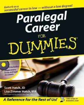 Paralegal Career For Dummies Summary