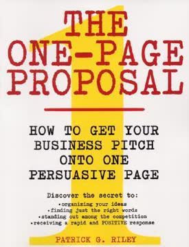 The One-Page Proposal Summary