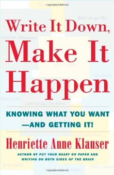 Write It Down, Make It Happen Summary