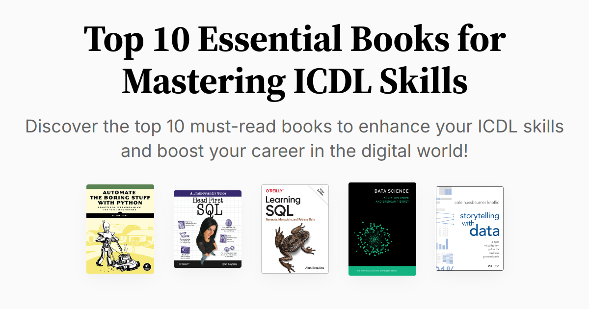 Top 10 Essential Books for Mastering ICDL Skills | Summaries & Audio