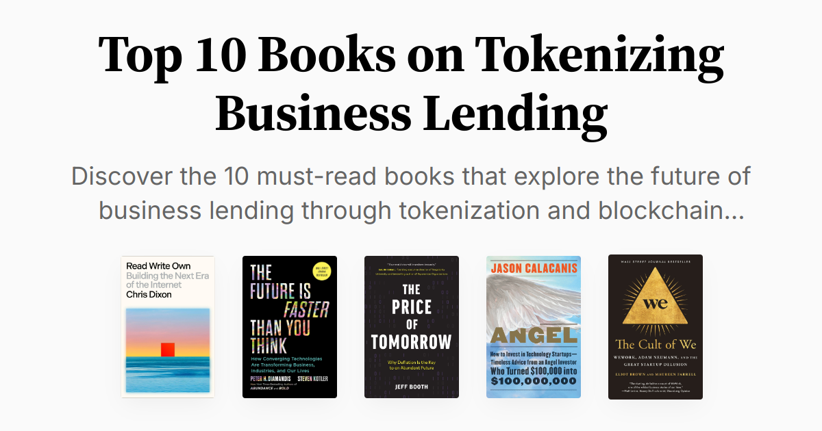 Lender Book Top 10 Books on Tokenizing Business Lending | Summaries & Audio