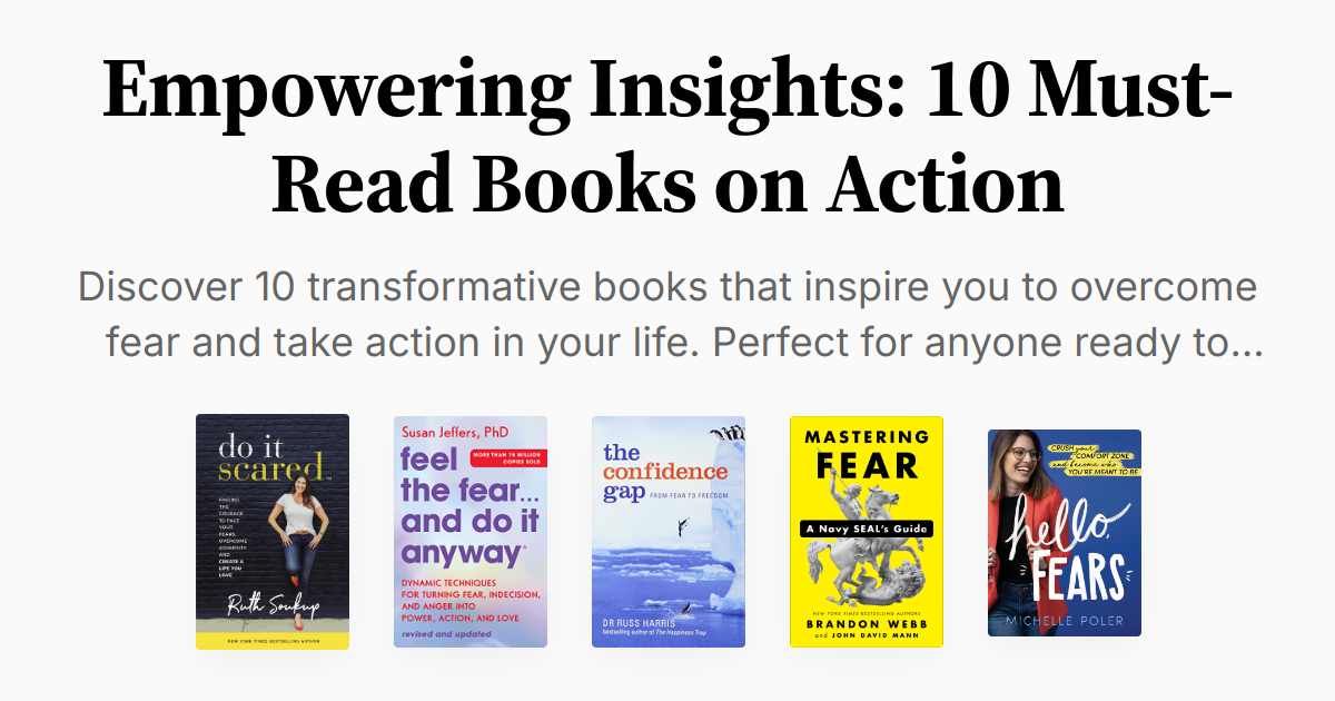 Empowering Insights: 10 Must-Read Books on Action | Summaries & Audio