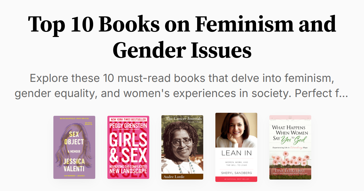 Top 10 Books on Feminism and Gender Issues | Summaries & Audio