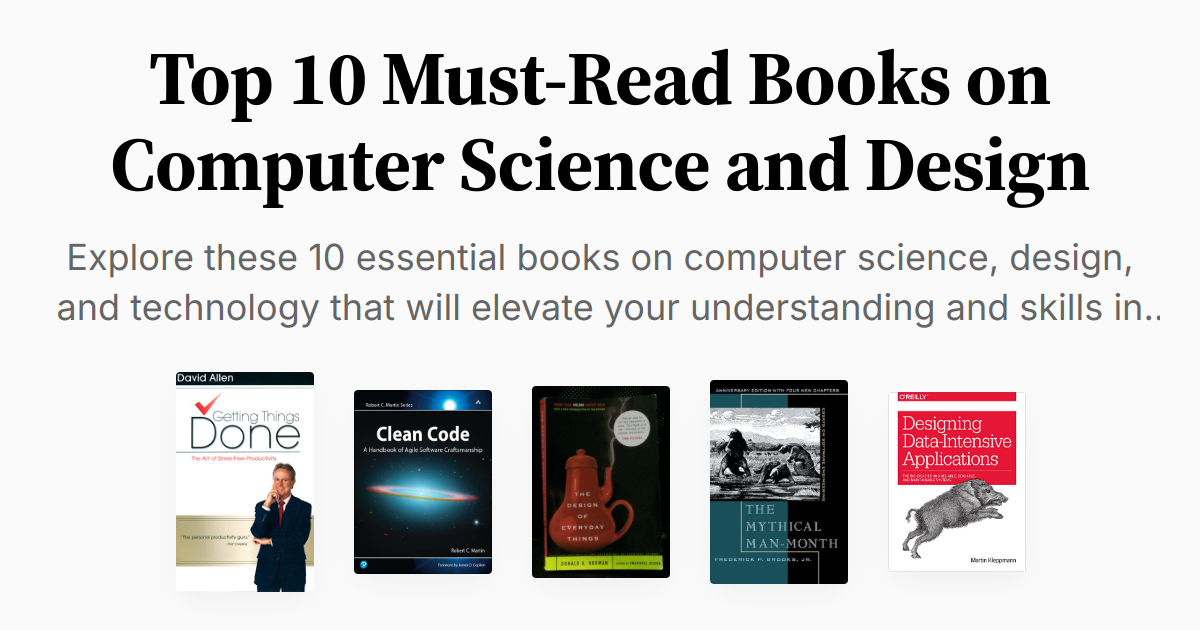 Top 10 Must-Read Books on Computer Science and Design | Summaries & Audio