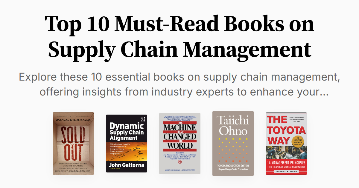 Top 10 Must-Read Books on Supply Chain Management | Summaries & Audio