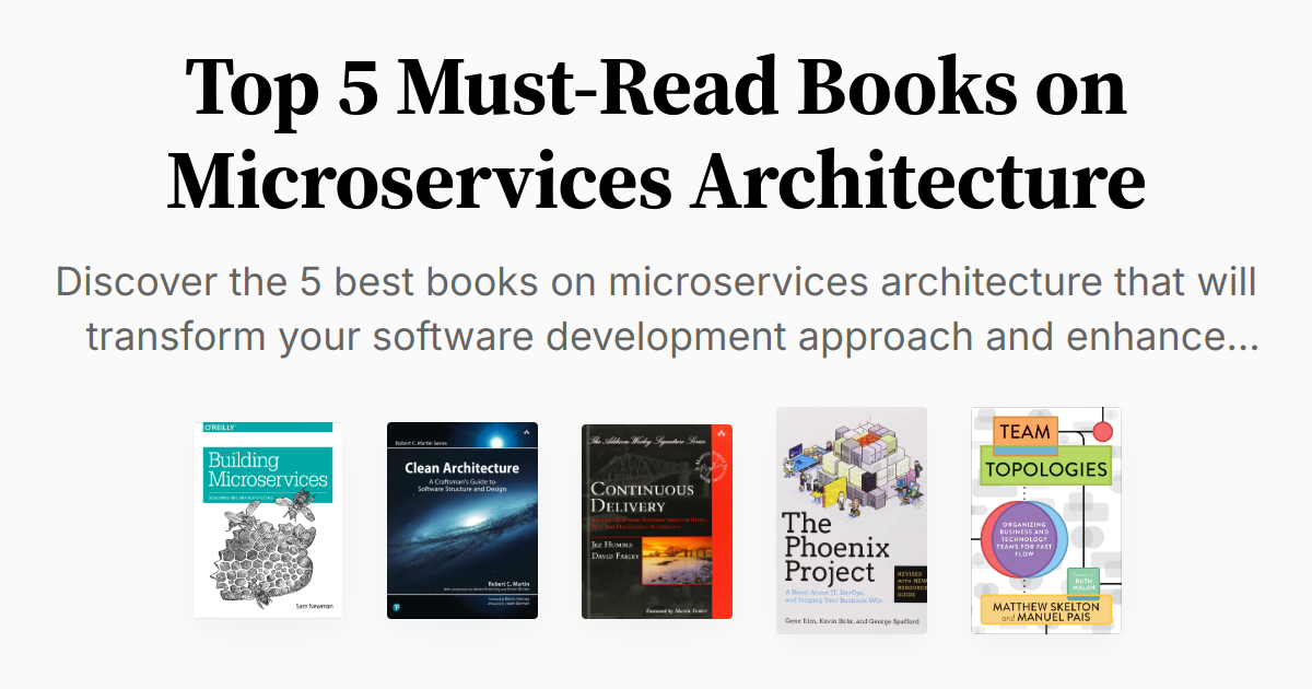 Top 5 Must-Read Books on Microservices Architecture | Summary & Audio