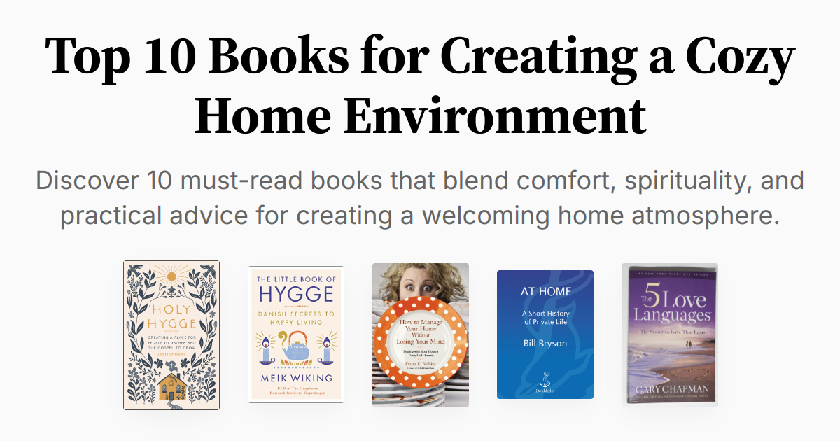 Top 10 Books for Creating a Cozy Home Environment | Summaries & Audio