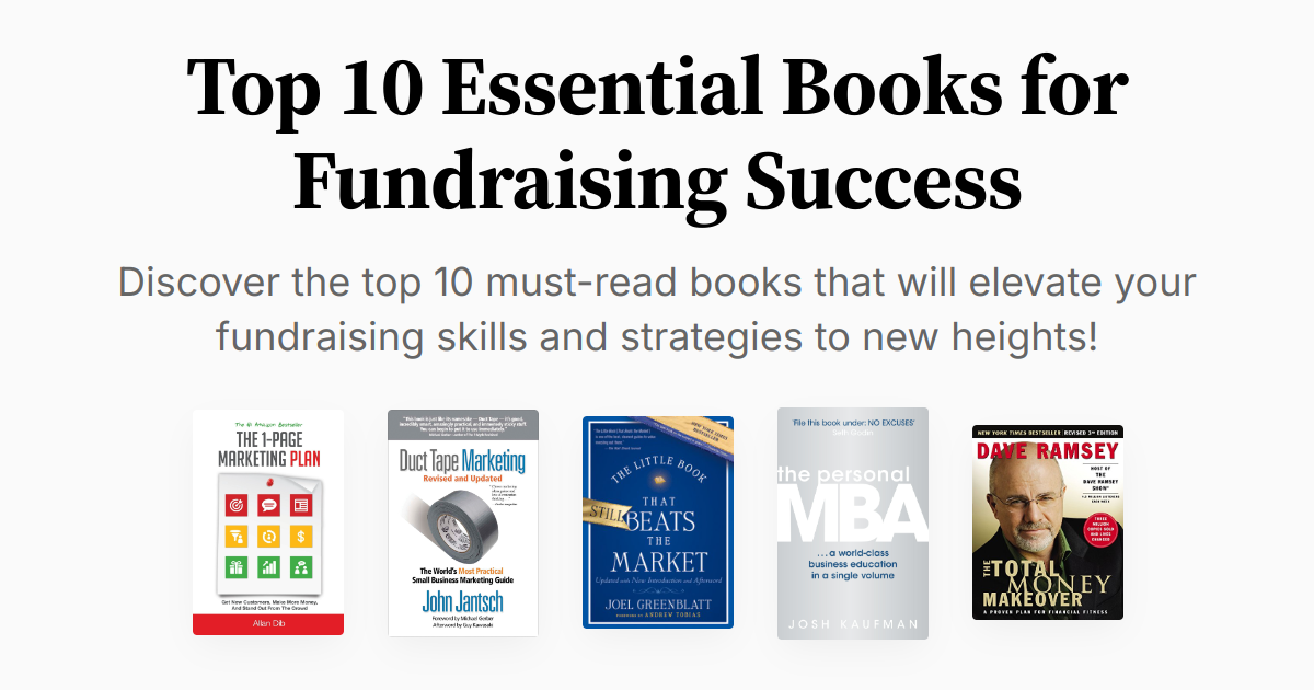 Top 10 Essential Books for Fundraising Success | Summaries & Audio