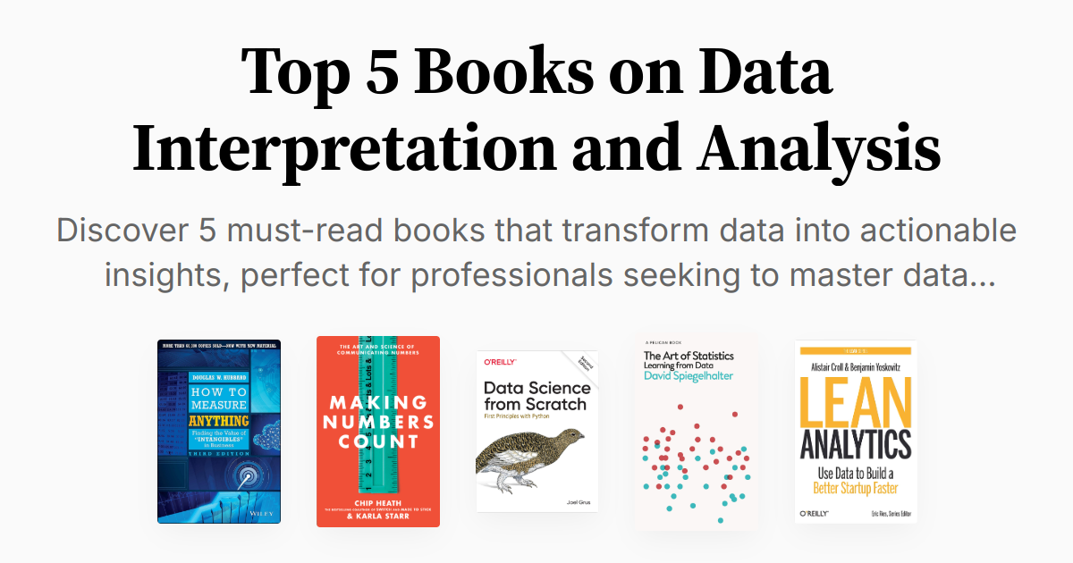 Top 5 Books on Data Interpretation and Analysis | Summaries & Audio