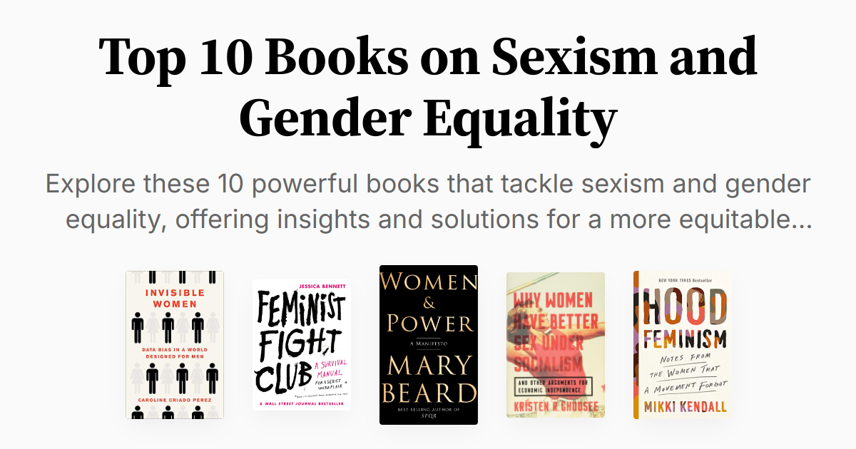 Top 10 Books on Sexism and Gender Equality | Summaries & Audio