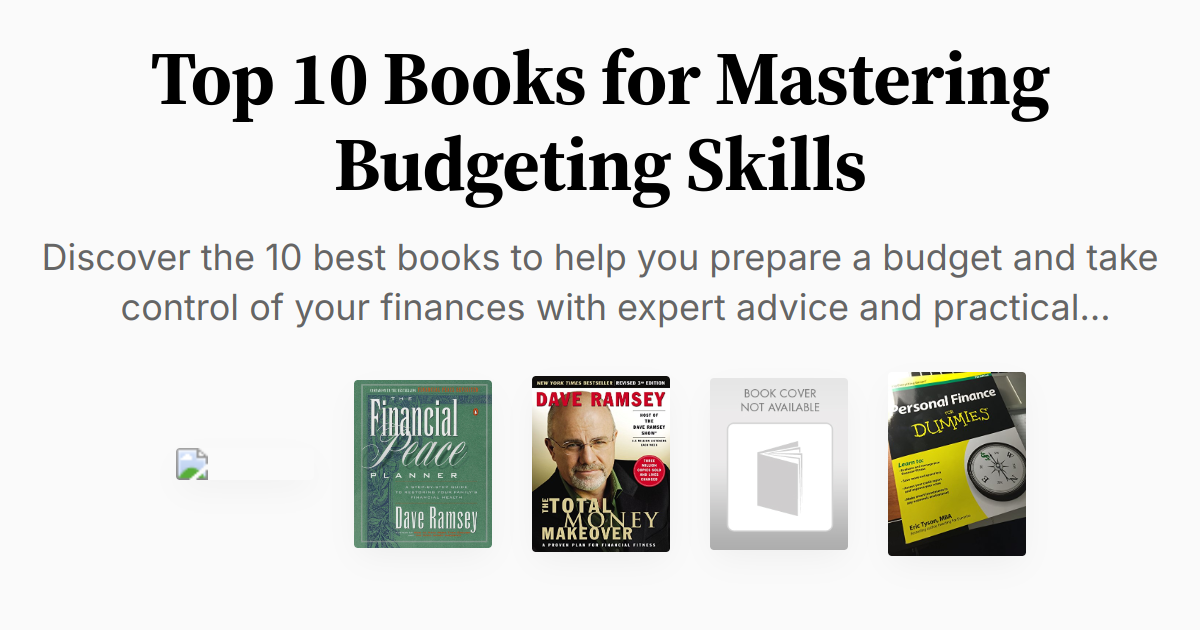 Top 10 Books for Mastering Budgeting Skills | Summaries & Audio