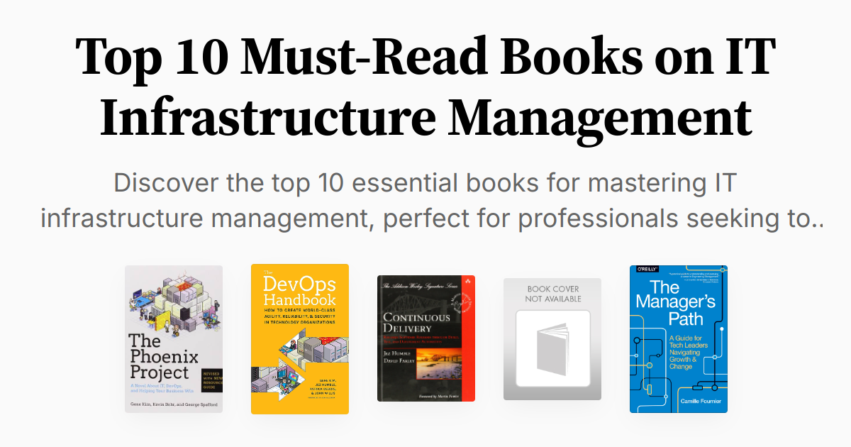 Top 10 Must-Read Books on IT Infrastructure Management | Summary & Audio