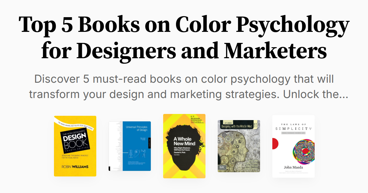 Top 5 Books on Color Psychology for Designers and Marketers | Summaries ...