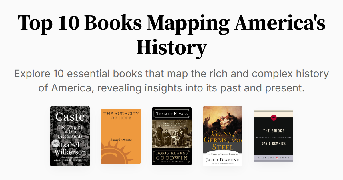 Top 10 Books Mapping America's History | Summaries &amp; Audio
