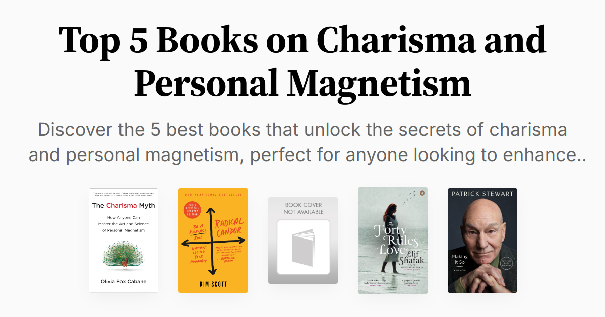 Top 5 Books on Charisma and Personal Summary & Audio