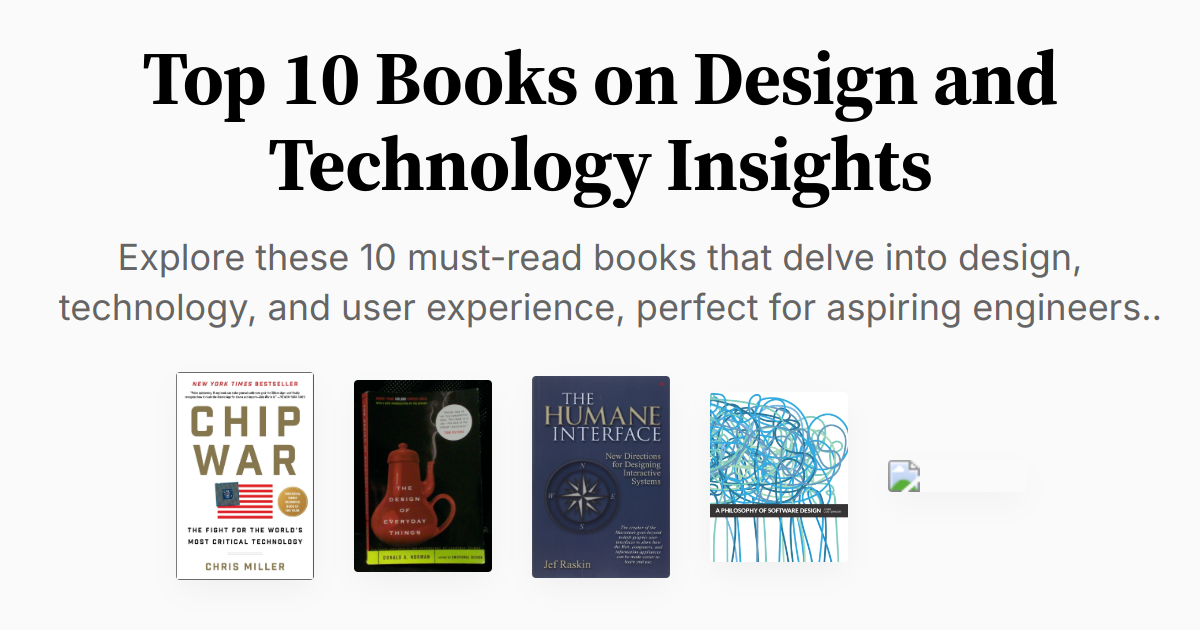 Top 10 Books on Design and Technology Insights | Summaries & Audio