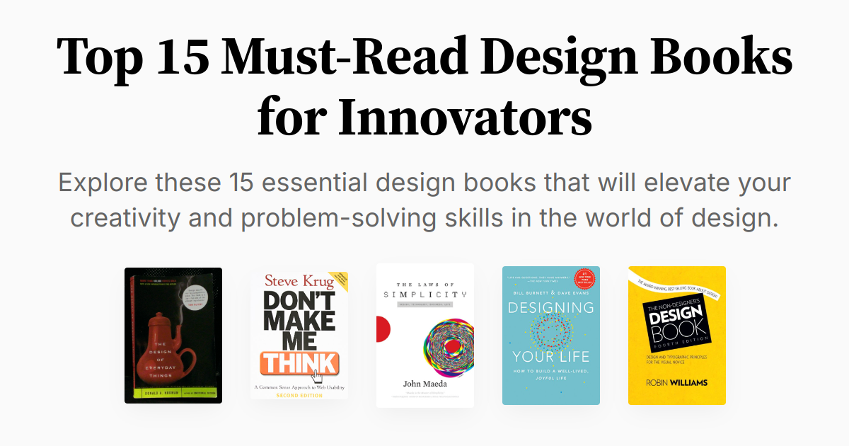 Top 15 Must-Read Design Books for Innovators | Summaries & Audio