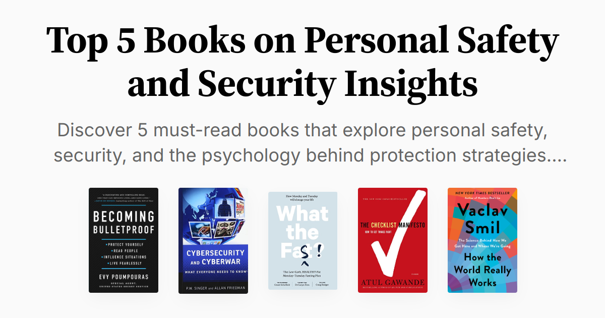 Security Risks Books Top 5 Books on Personal Safety and Security Insights | Summaries & Audio