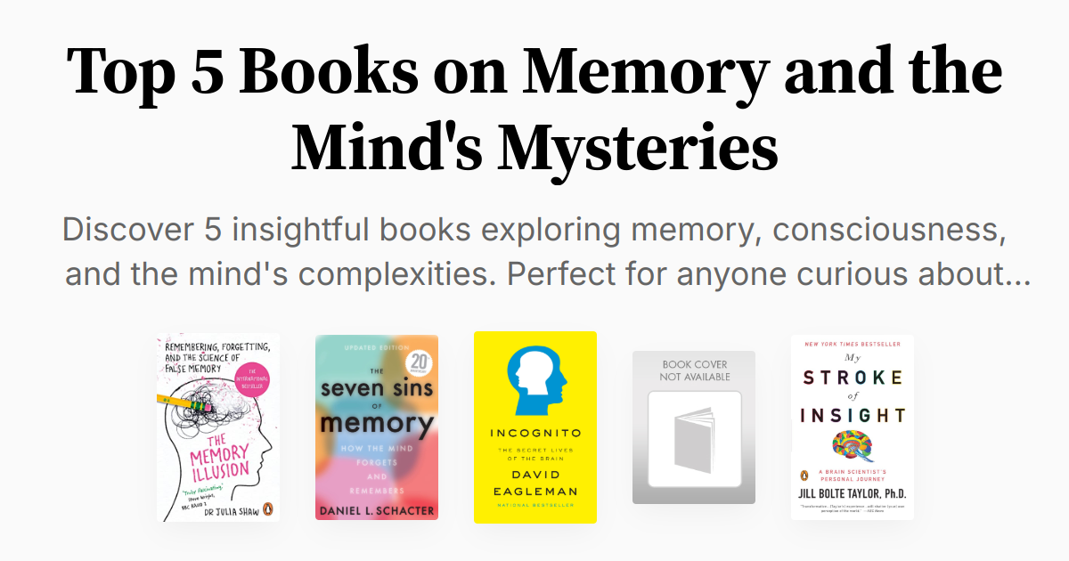 Top 5 Books on Memory and the Mind's Mysteries | Summaries & Audio