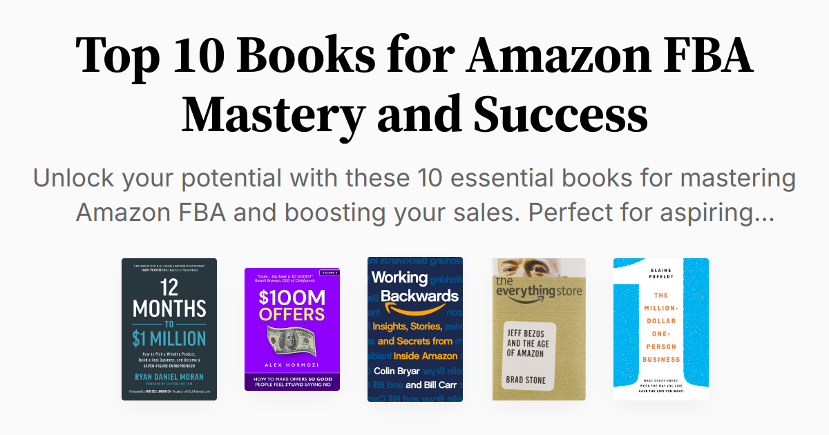 Top 10 Books for Amazon FBA Mastery and Success | Summary & Audio
