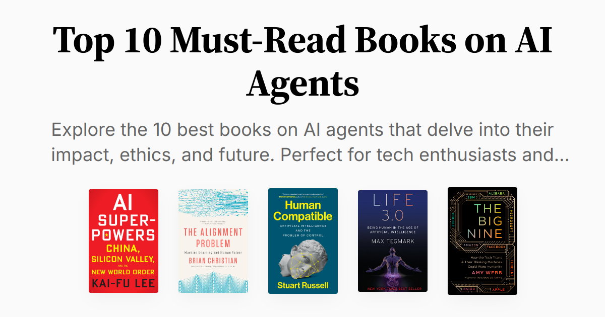 Top 10 Must-Read Books on AI Agents | Summaries & Audio