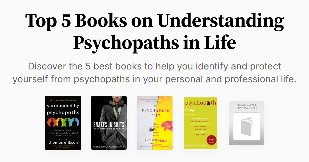 Signs Psychopath Book Top 5 Books on Understanding Psychopaths in Life | Summaries & Audio