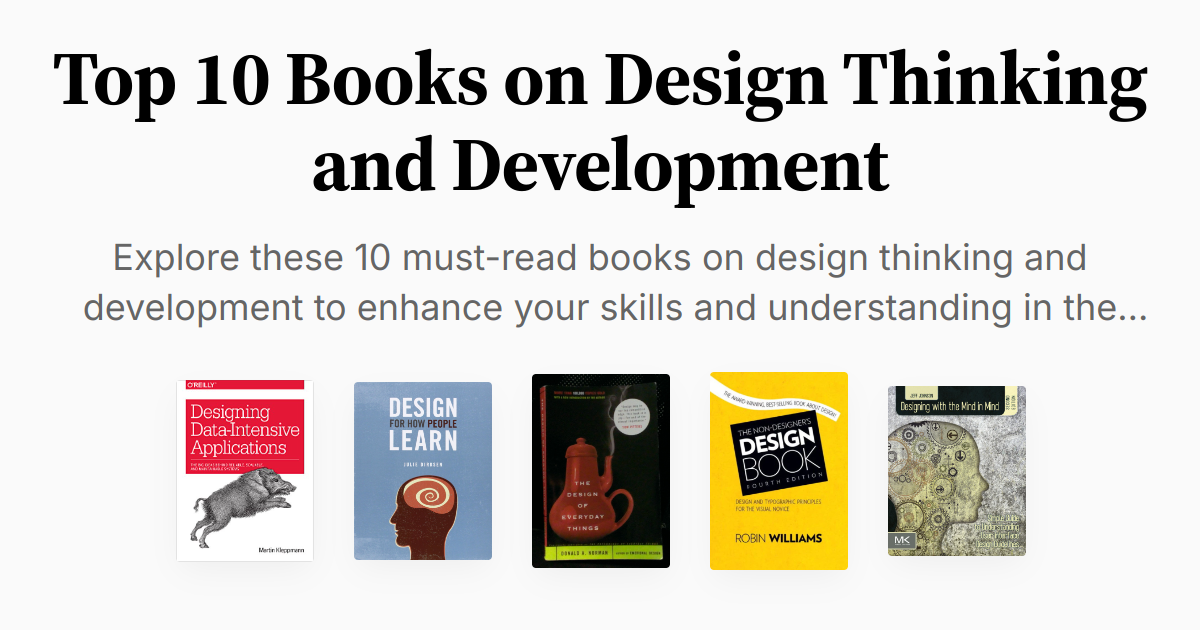 Top 10 Books on Design Thinking and Development | Summaries & Audio