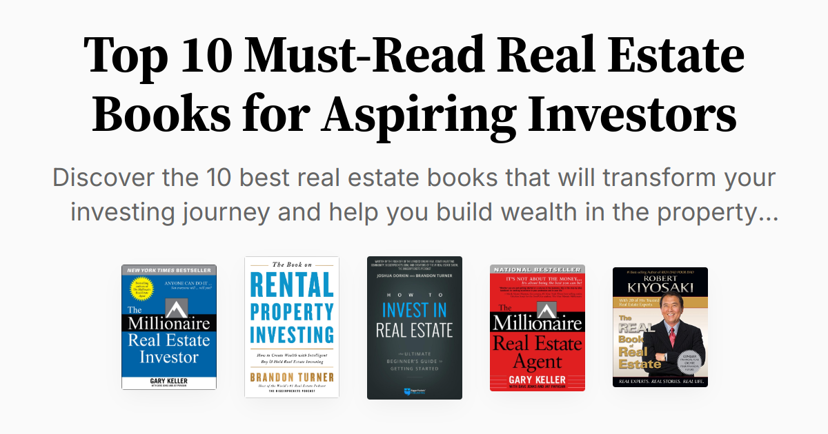 Top 10 Must-Read Real Estate Books for Aspiring Investors | Summaries ...