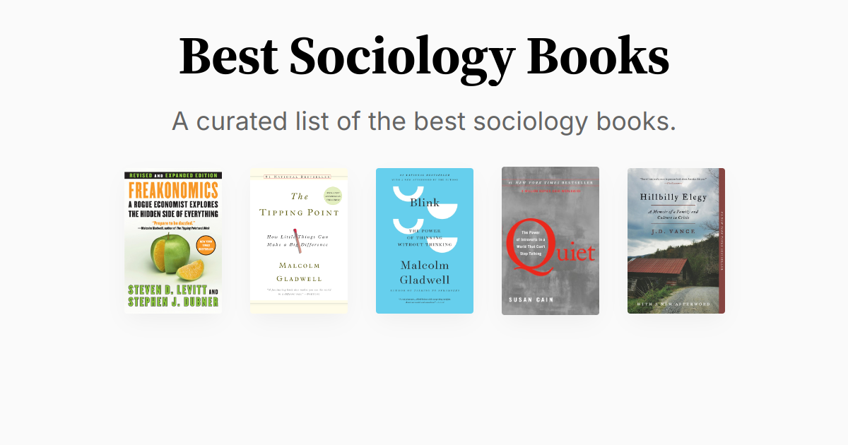 Best Sociology Books Summary & Audio
