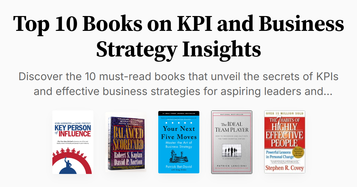 Top 10 Books on KPI and Business Strategy Insights | Summary & Audio