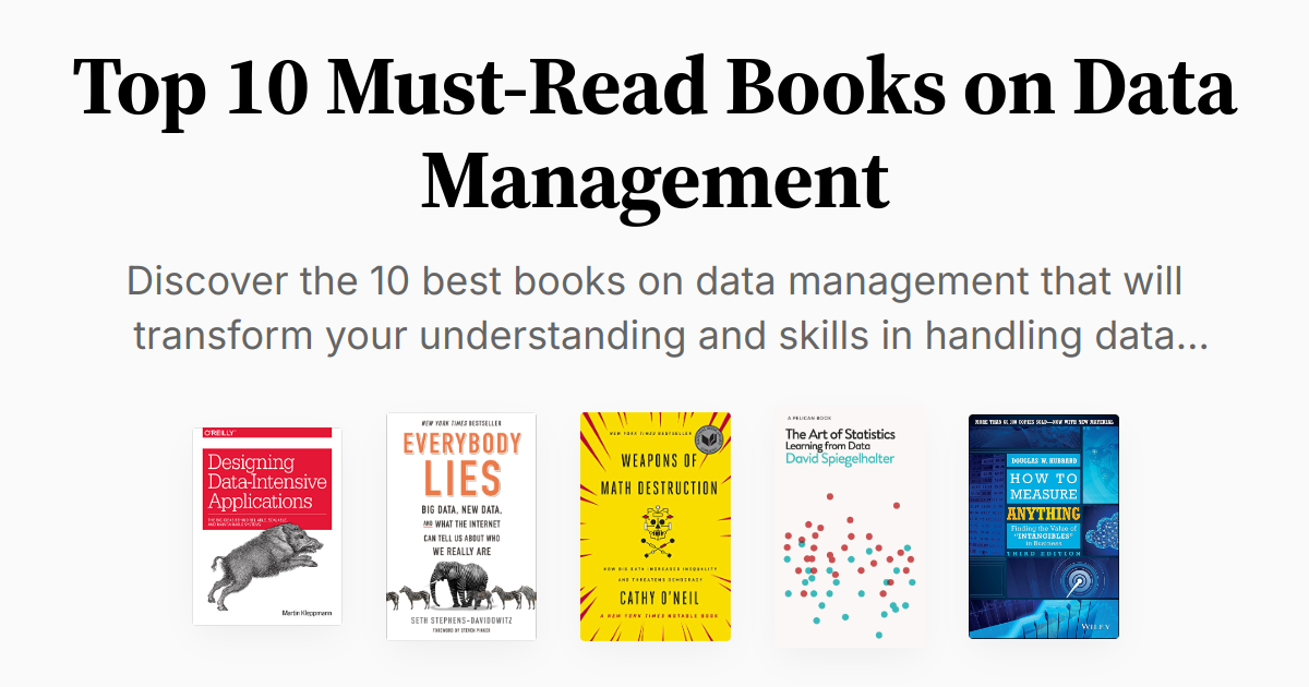 Top 10 Must-Read Books on Data Management | Summary & Audio
