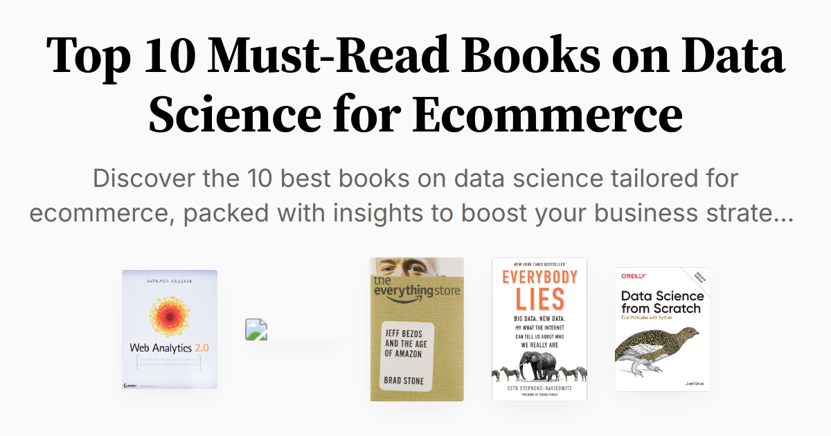 Data Books Example Top 10 Must-Read Books on Data Science for Ecommerce | Summaries & Audio