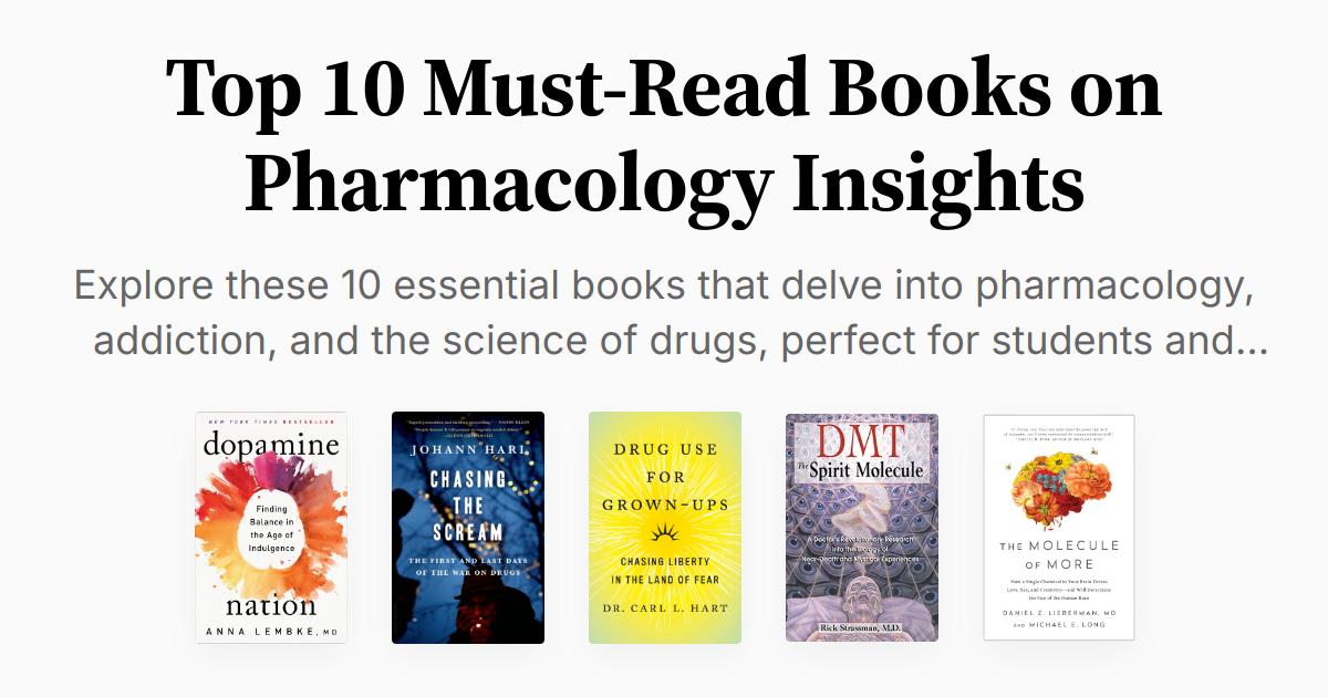 Top 10 Must-Read Books on Pharmacology Insights | Summaries &amp; Audio