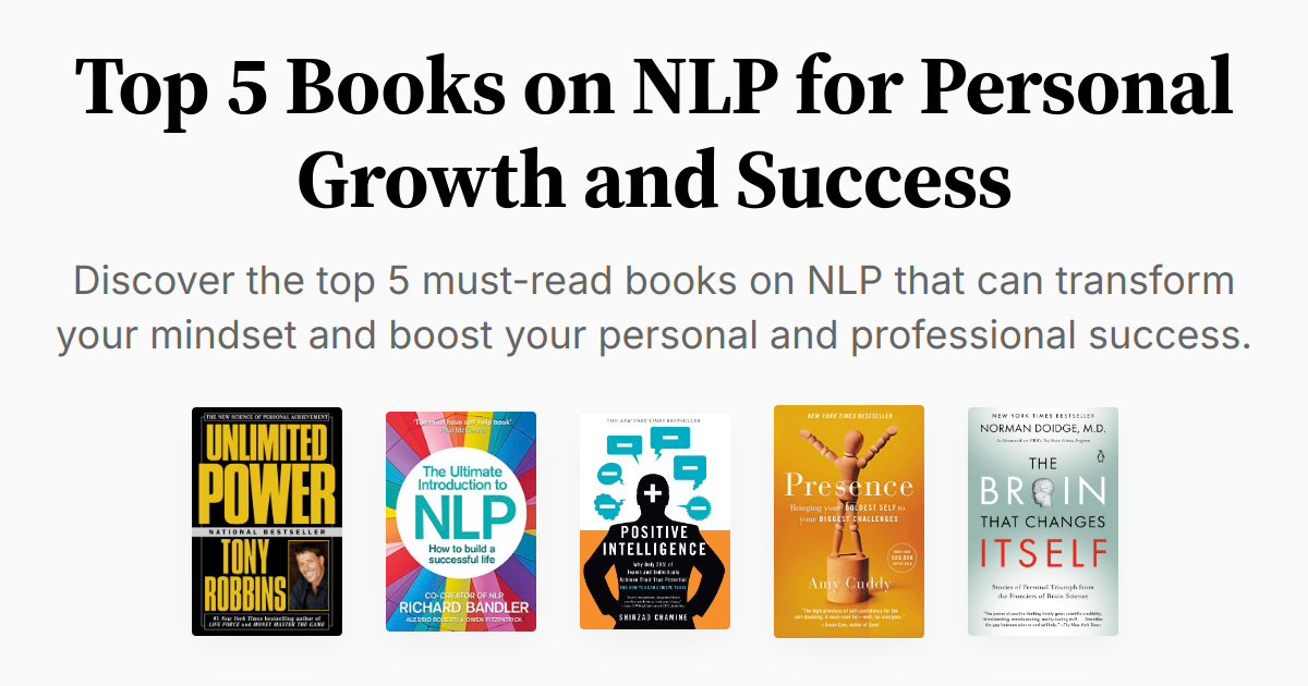 Top 5 Books on NLP for Personal Growth and Success | Summaries & Audio