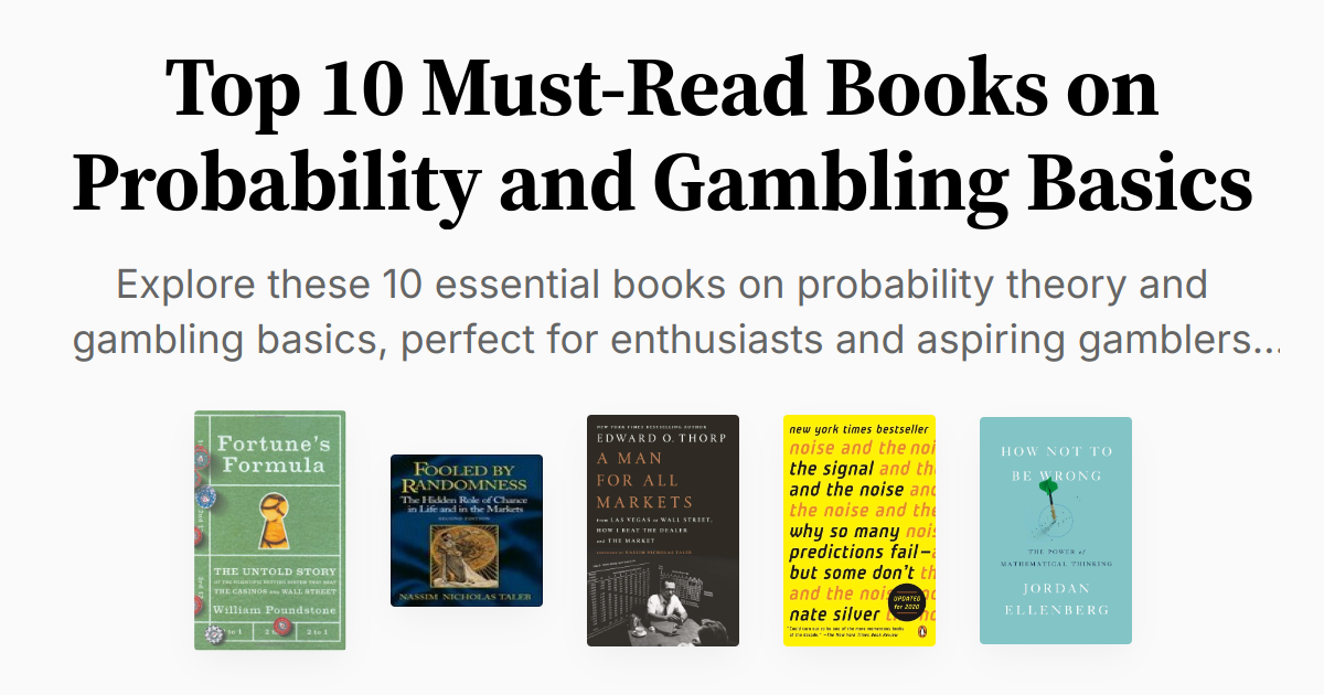 Top 10 Must-Read Books on Probability and Gambling Basics | Summaries ...