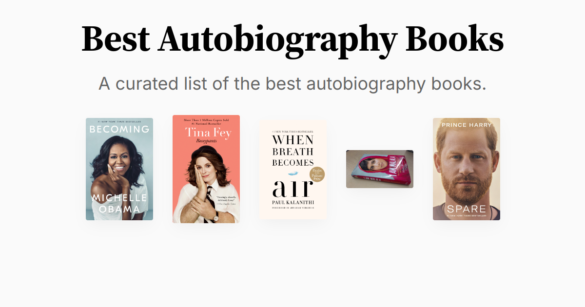 Best Autobiography Books | Summaries & Audio