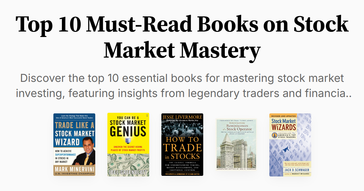 Top 10 Must-Read Books on Stock Market Mastery | Summaries & Audio
