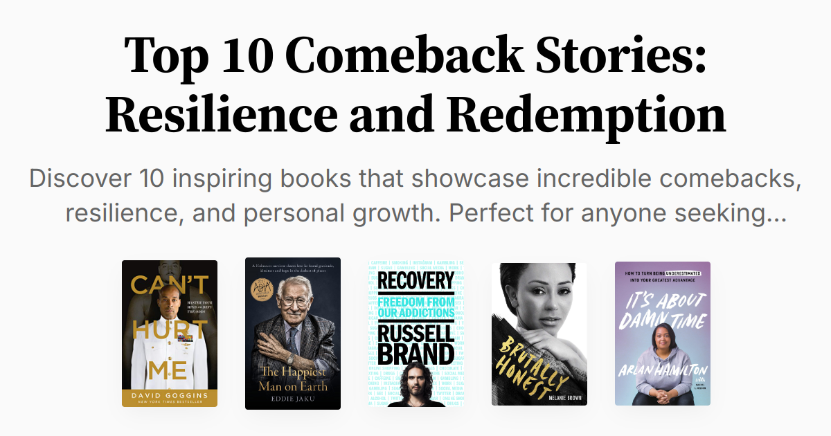 Top 10 Comeback Stories Resilience and Redemption Summary & Audio