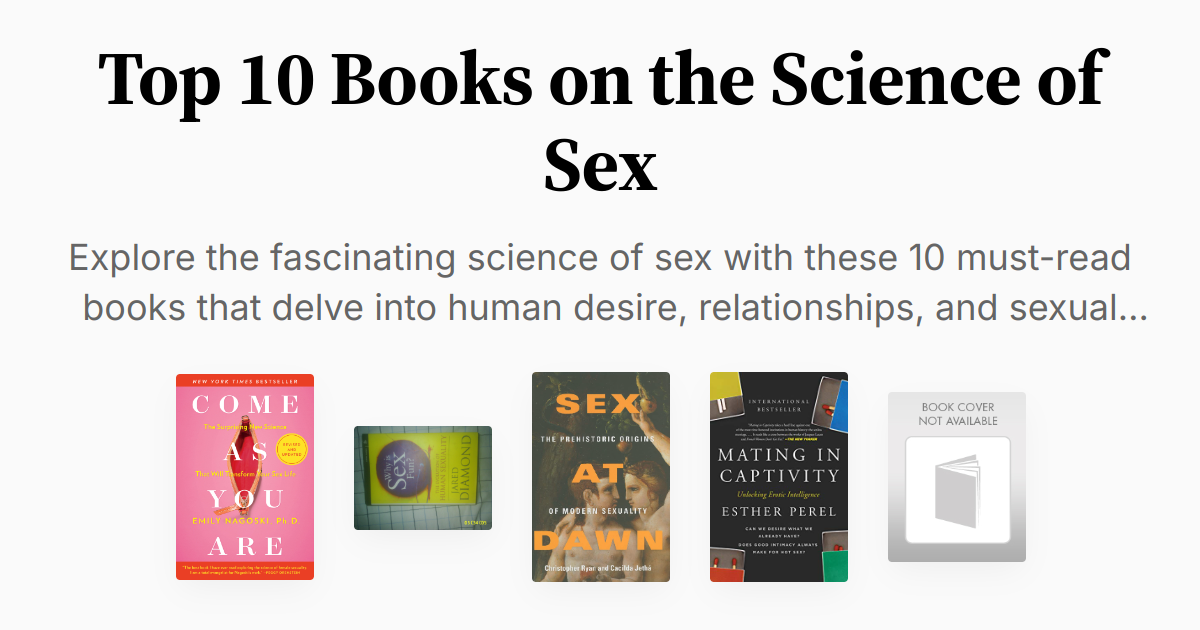 Top 10 Books on the Science of Sex | Summaries & Audio