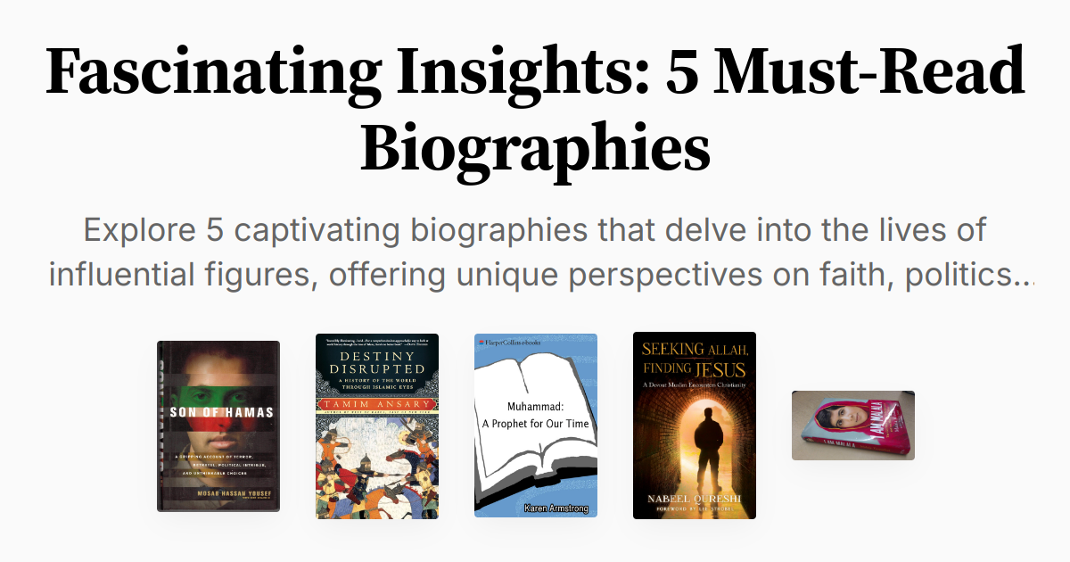 Fascinating Insights: 5 Must-Read Biographies | Summaries & Audio