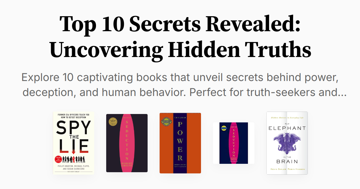 Top 10 Secrets Revealed: Uncovering Hidden Truths | Summary &amp; Audio