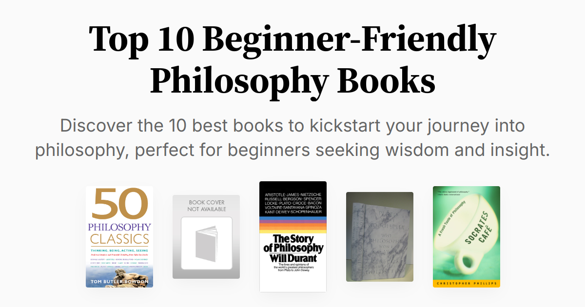 Top 10 Beginner-Friendly Philosophy Books | Summaries &amp; Audio
