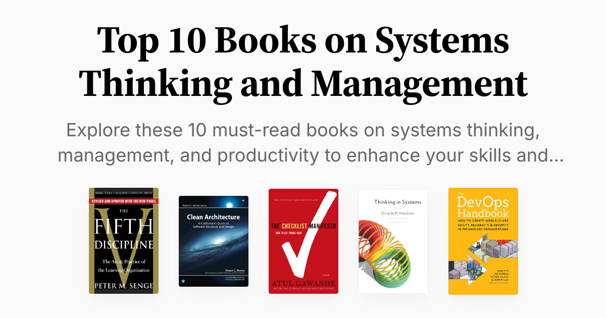 Top 10 Books on Systems Thinking and Management | Summaries & Audio