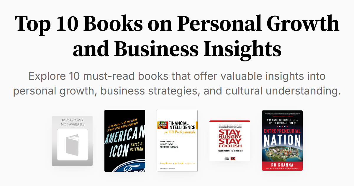 Top 10 Books on Personal Growth and Business Insights | Summaries & Audio