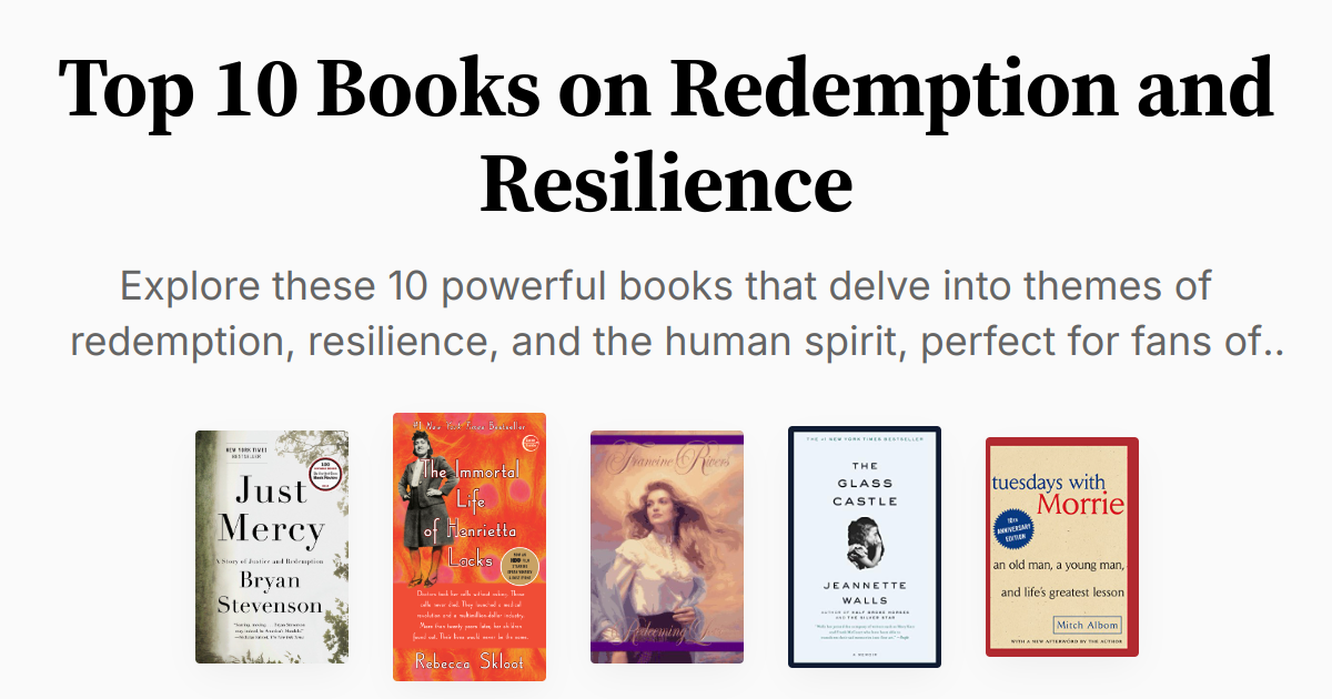 Top 10 Books on Redemption and Resilience Summary & Audio