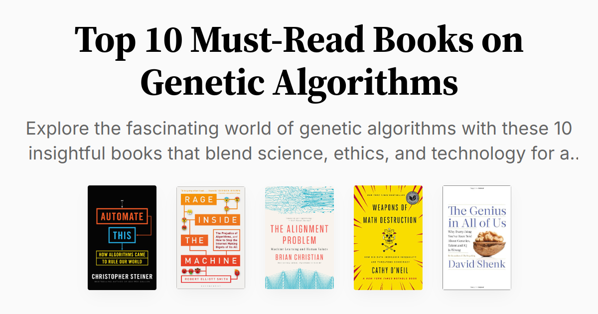 Top 10 Must-Read Books on Genetic Algorithms | Summaries & Audio