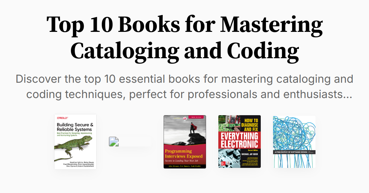 Top 10 Books for Mastering Cataloging and Coding | Summaries & Audio