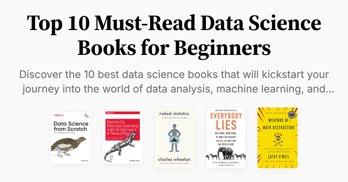 Top 10 Must-Read Data Science Books for Beginners | Summaries & Audio